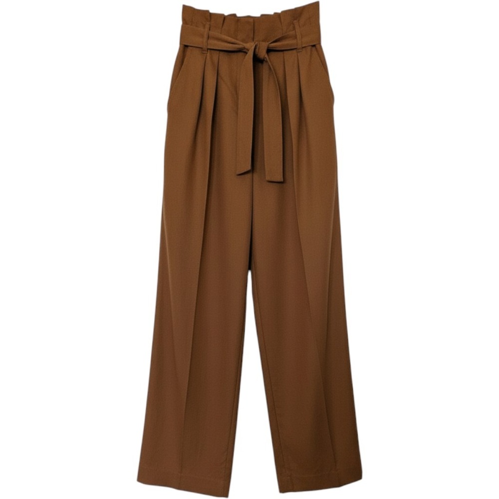 Sézane Lukas Trousers in Bronze - 100% Cotton Twill - Size FR 38 / US 6 (NWOT)